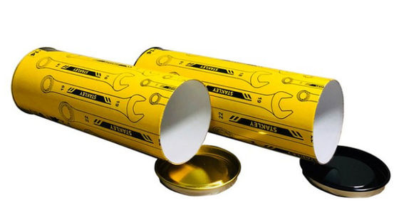 Litho 6 色クラフト チューブ ボックス 40 mm Dia ボール紙の口紅の管