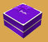紫色の 1100gsm のボール紙のペーパー ギフト用の箱の注文のワイン ボックスのボール紙